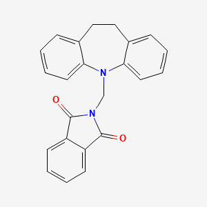 molecular formula C23H18N2O2 B6013270 2-(10,11-dihydro-5H-dibenzo[b,f]azepin-5-ylmethyl)-1H-isoindole-1,3(2H)-dione 