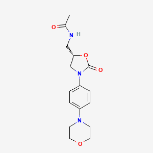 molecular formula C16H21N3O4 B601328 Defluoro Linezolid CAS No. 556801-15-1