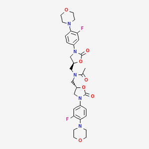 molecular formula C30H35F2N5O7 B601330 利奈唑胺二聚体 CAS No. 908143-04-4