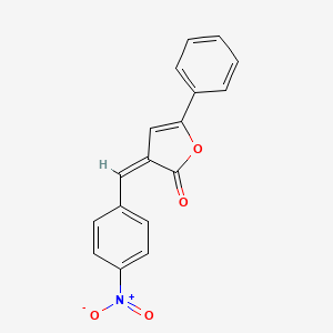 molecular formula C17H11NO4 B6013326 3-(4-nitrobenzylidene)-5-phenyl-2(3H)-furanone CAS No. 54833-77-1