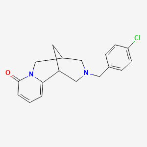 molecular formula C18H19ClN2O B6013365 11-(4-chlorobenzyl)-7,11-diazatricyclo[7.3.1.0~2,7~]trideca-2,4-dien-6-one 