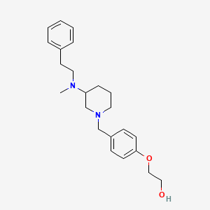 molecular formula C23H32N2O2 B6013436 2-[4-({3-[methyl(2-phenylethyl)amino]-1-piperidinyl}methyl)phenoxy]ethanol 