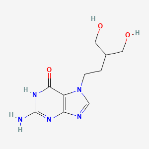 molecular formula C10H15N5O3 B601344 2-氨基-7-(4-羟基-3-(羟甲基)丁基)-1,7-二氢-6H-嘌呤-6-酮 CAS No. 127205-22-5