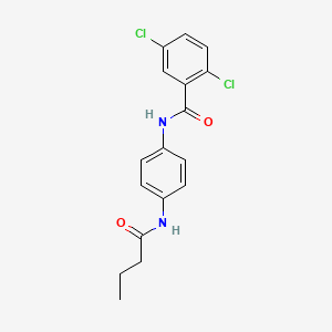 molecular formula C17H16Cl2N2O2 B6013462 N-[4-(butyrylamino)phenyl]-2,5-dichlorobenzamide 