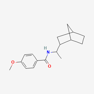 molecular formula C17H23NO2 B6013468 N-(1-bicyclo[2.2.1]hept-2-ylethyl)-4-methoxybenzamide 