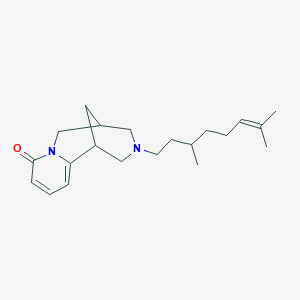 molecular formula C21H32N2O B6013496 11-(3,7-dimethyl-6-octen-1-yl)-7,11-diazatricyclo[7.3.1.0~2,7~]trideca-2,4-dien-6-one 
