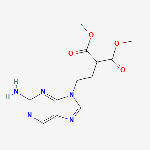 molecular formula C12H15N5O4 B601350 2-[2-(2-氨基嘌呤-9-基)乙基]丙二酸二甲酯 CAS No. 122497-20-5