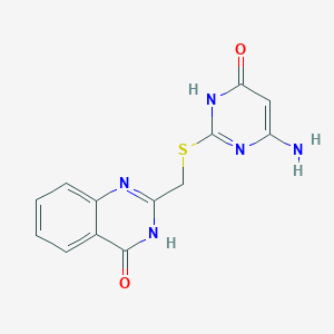 2-{[(6-amino-4-oxo-1,4-dihydropyrimidin-2-yl)thio]methyl}quinazolin-4(3H)-one