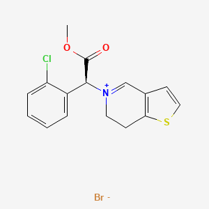 molecular formula C16H15ClNO2SBr B601352 氯吡格雷杂质 2（氯吡格雷亚胺杂质） CAS No. 1396607-49-0