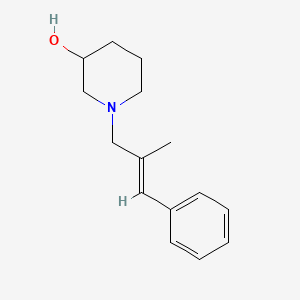 molecular formula C15H21NO B6013540 1-(2-methyl-3-phenyl-2-propen-1-yl)-3-piperidinol 