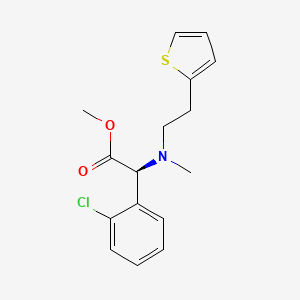 molecular formula C16H18ClNO2S B601357 S-氯吡格雷 N-甲基杂质 CAS No. 1346605-15-9