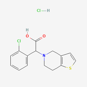 molecular formula C15H15Cl2NO2S B601358 外消旋氯吡格雷羧酸盐酸盐 CAS No. 1015247-88-7