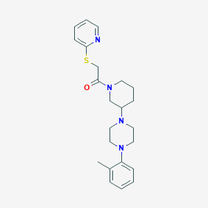 1-[3-[4-(2-Methylphenyl)piperazin-1-yl]piperidin-1-yl]-2-pyridin-2-ylsulfanylethanone