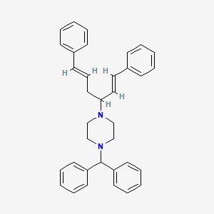 molecular formula C35H36N2 B601360 1-苯甲酰-4-((1E,5E)-1,6-二苯基己-1,5-二烯-3-基)哌嗪 CAS No. 1199751-98-8