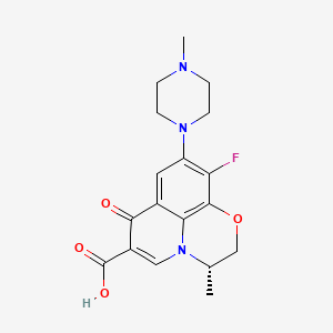 molecular formula C18H20FN3O4 B601383 9-哌嗪氧氟沙星，(S)- CAS No. 178912-62-4