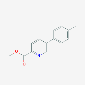 molecular formula C14H13NO2 B060142 Methyl 5-(4-methylphenyl)pyridine-2-carboxylate CAS No. 1355246-89-7