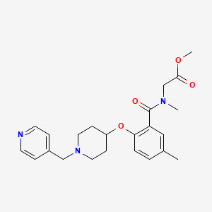 methyl N-methyl-N-(5-methyl-2-{[1-(4-pyridinylmethyl)-4-piperidinyl]oxy}benzoyl)glycinate