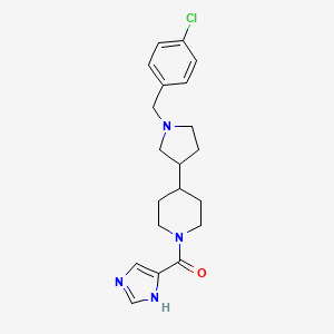 [4-[1-[(4-chlorophenyl)methyl]pyrrolidin-3-yl]piperidin-1-yl]-(1H-imidazol-5-yl)methanone