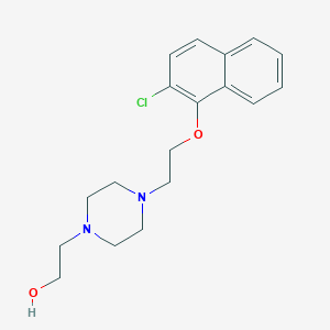 2-(4-{2-[(2-chloro-1-naphthyl)oxy]ethyl}-1-piperazinyl)ethanol