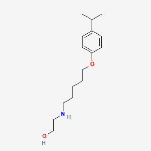 2-[5-(4-Propan-2-ylphenoxy)pentylamino]ethanol