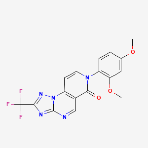 7-(2,4-dimethoxyphenyl)-2-(trifluoromethyl)pyrido[3,4-e][1,2,4]triazolo[1,5-a]pyrimidin-6(7H)-one