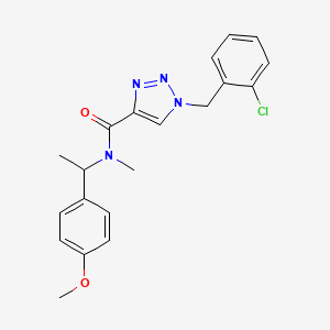 1-(2-chlorobenzyl)-N-[1-(4-methoxyphenyl)ethyl]-N-methyl-1H-1,2,3-triazole-4-carboxamide