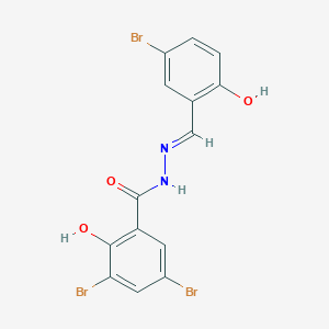 3,5-dibromo-N'-(5-bromo-2-hydroxybenzylidene)-2-hydroxybenzohydrazide