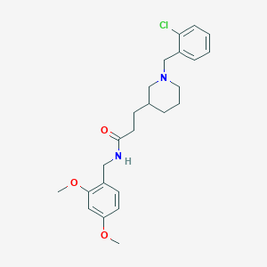 3-[1-(2-chlorobenzyl)-3-piperidinyl]-N-(2,4-dimethoxybenzyl)propanamide