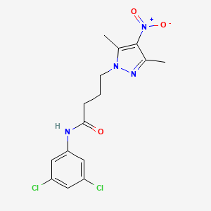 N-(3,5-dichlorophenyl)-4-(3,5-dimethyl-4-nitro-1H-pyrazol-1-yl)butanamide