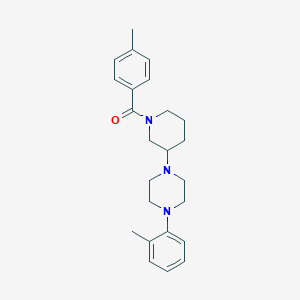 (4-Methylphenyl)-[3-[4-(2-methylphenyl)piperazin-1-yl]piperidin-1-yl]methanone