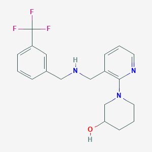 1-[3-({[3-(trifluoromethyl)benzyl]amino}methyl)-2-pyridinyl]-3-piperidinol