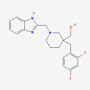 [1-(1H-benzimidazol-2-ylmethyl)-3-(2,4-difluorobenzyl)-3-piperidinyl]methanol