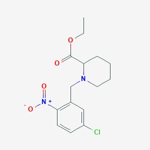 ethyl 1-(5-chloro-2-nitrobenzyl)-2-piperidinecarboxylate