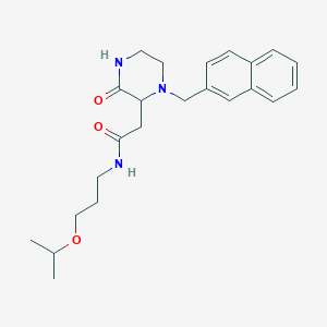 N-(3-isopropoxypropyl)-2-[1-(2-naphthylmethyl)-3-oxo-2-piperazinyl]acetamide