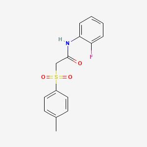 N-(2-fluorophenyl)-2-[(4-methylphenyl)sulfonyl]acetamide