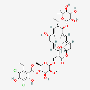 molecular formula C48H68Cl2O17 B601493 菲达霉素代谢物 OP-1118 CAS No. 1030825-28-5