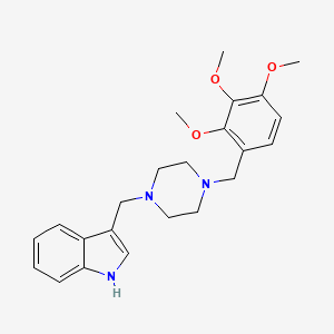 3-({4-[(2,3,4-Trimethoxyphenyl)methyl]piperazin-1-YL}methyl)-1H-indole