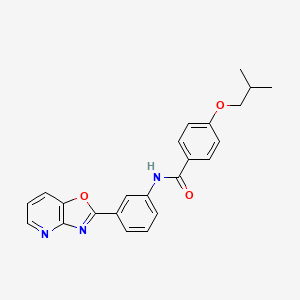 4-isobutoxy-N-(3-[1,3]oxazolo[4,5-b]pyridin-2-ylphenyl)benzamide