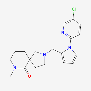 2-[[1-(5-Chloropyridin-2-yl)pyrrol-2-yl]methyl]-7-methyl-2,7-diazaspiro[4.5]decan-6-one