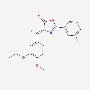 4-(3-ethoxy-4-methoxybenzylidene)-2-(3-iodophenyl)-1,3-oxazol-5(4H)-one