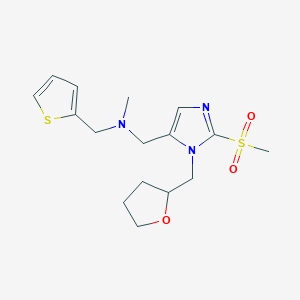 N-methyl-1-[2-(methylsulfonyl)-1-(tetrahydro-2-furanylmethyl)-1H-imidazol-5-yl]-N-(2-thienylmethyl)methanamine