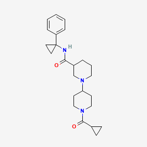 1'-(cyclopropylcarbonyl)-N-(1-phenylcyclopropyl)-1,4'-bipiperidine-3-carboxamide