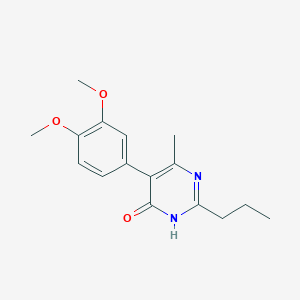 5-(3,4-dimethoxyphenyl)-4-methyl-2-propyl-1H-pyrimidin-6-one