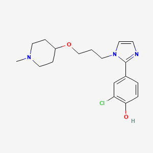 2-chloro-4-(1-{3-[(1-methylpiperidin-4-yl)oxy]propyl}-1H-imidazol-2-yl)phenol