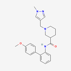 N-(4'-methoxy-2-biphenylyl)-1-[(1-methyl-1H-pyrazol-4-yl)methyl]-3-piperidinecarboxamide