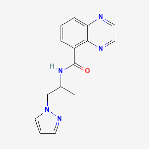 N-[1-methyl-2-(1H-pyrazol-1-yl)ethyl]-5-quinoxalinecarboxamide