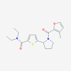 N,N-diethyl-5-[1-(3-methyl-2-furoyl)-2-pyrrolidinyl]-2-thiophenecarboxamide