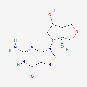 molecular formula C12H15N5O4 B601534 Entecavir Impurity 14 CAS No. 1984788-96-6