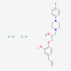 1-(4-allyl-2-methoxyphenoxy)-3-[4-(4-fluorophenyl)-1-piperazinyl]-2-propanol dihydrochloride