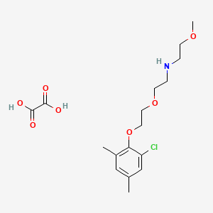 N-[2-[2-(2-chloro-4,6-dimethylphenoxy)ethoxy]ethyl]-2-methoxyethanamine;oxalic acid